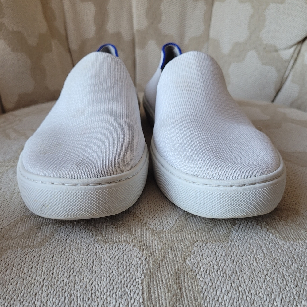 ROTHY'S THE ORIGINAL SLIP ON SNEAKER SHOES BRIGHT WHITE SIZE 9 - Picture 10 of 16